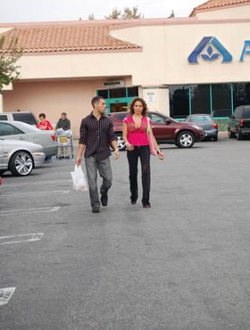 Horny Brazilian cougar Renae Cruz hooks up with a stud at the parking lot