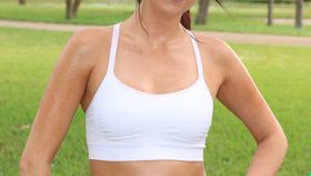 Sporty teen Aubrey Rose with tiny tits rides cock in steamy after workout fuck