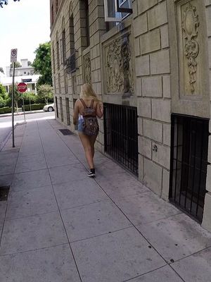 Teens Love Money - Talkative blonde Melissa May picked up in Los Angeles street and fucked