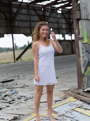 Errotica Archives - Teen solo girl Anel models totally naked amid ruins of abandoned building