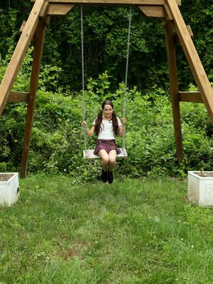 ALS Scan - Amateur teen Freya Von Doom pegs her twat and takes a piss on a swingset
