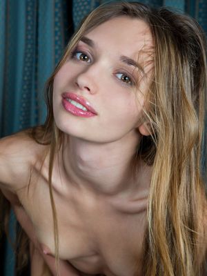 Rylsky Art - Sweet teen girl wears only a smile on her face while posing in the nude