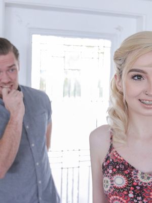 Brace Faced - Blonde teen girlfriend Lexi Lore gets her braces blasted in thick cum facial