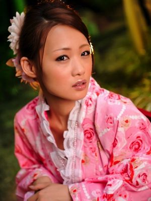 Nippon HD - Cute Asian geisha teases in her bright pink kimono