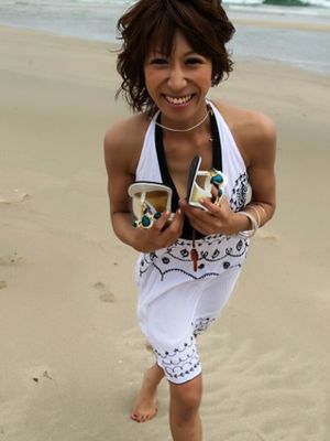 Nippon HD - Busty Japanese babe has fun on the beach