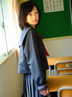 Nippon HD - Sweet Asian schoolgirl takes a break in the classroom